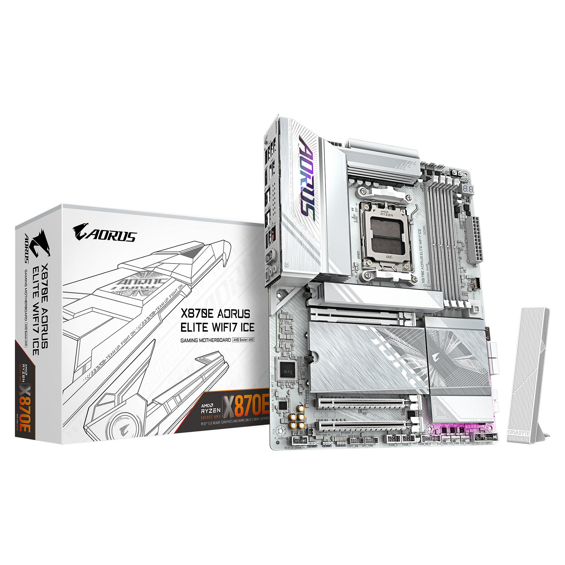 Motherboard Gigabyte GA-X870E A ELITE WIFI7 ICE (AM5) (D) - Gigabyte
